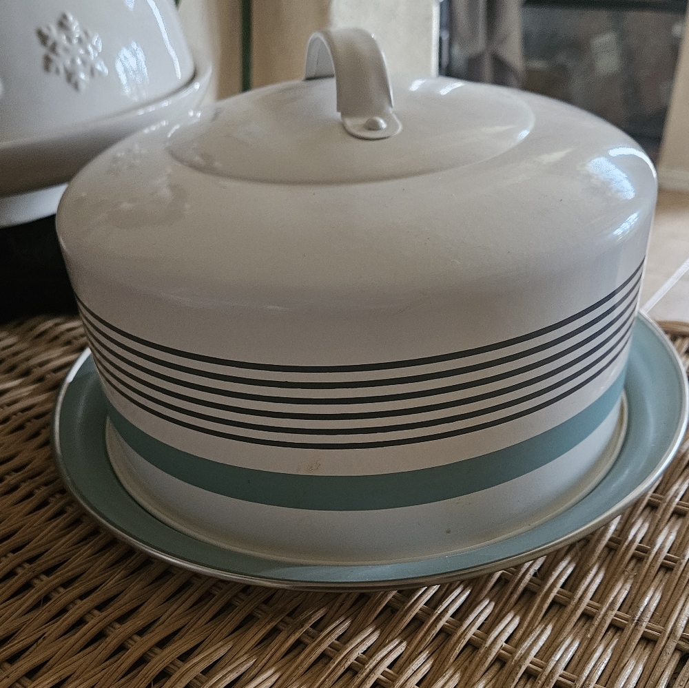 Jamie Oliver Baking Cake Tin with Cover Lid and Handle, Round, Stainless Steel